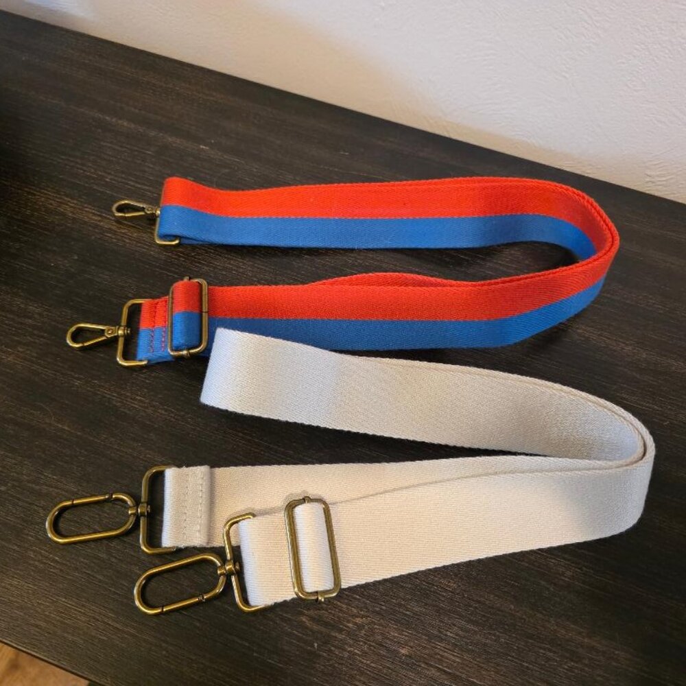 Set of two Madewell adjustable crossbody bag straps